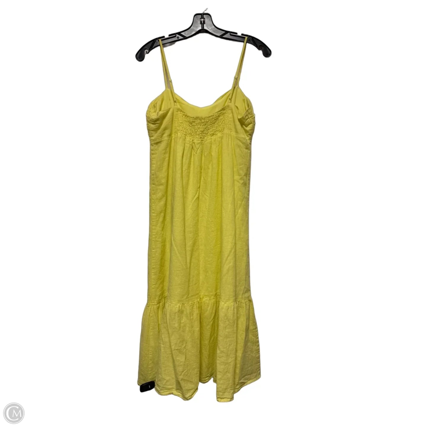 Dress Casual Midi By Banana Republic In Yellow, Size: M