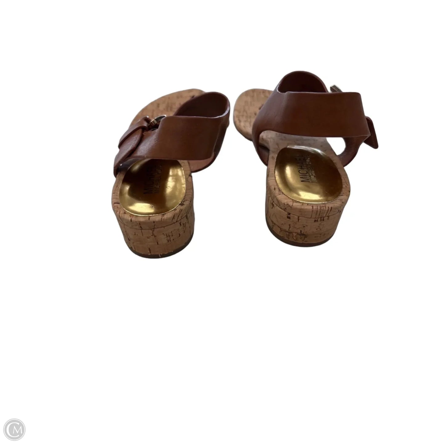 Sandals Flats By Michael By Michael Kors In Brown, Size: 9