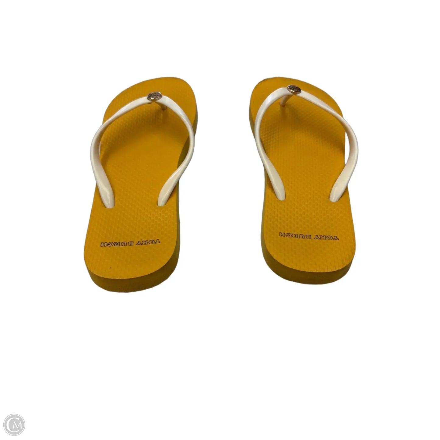 Sandals Designer By Tory Burch In Yellow, Size: 8