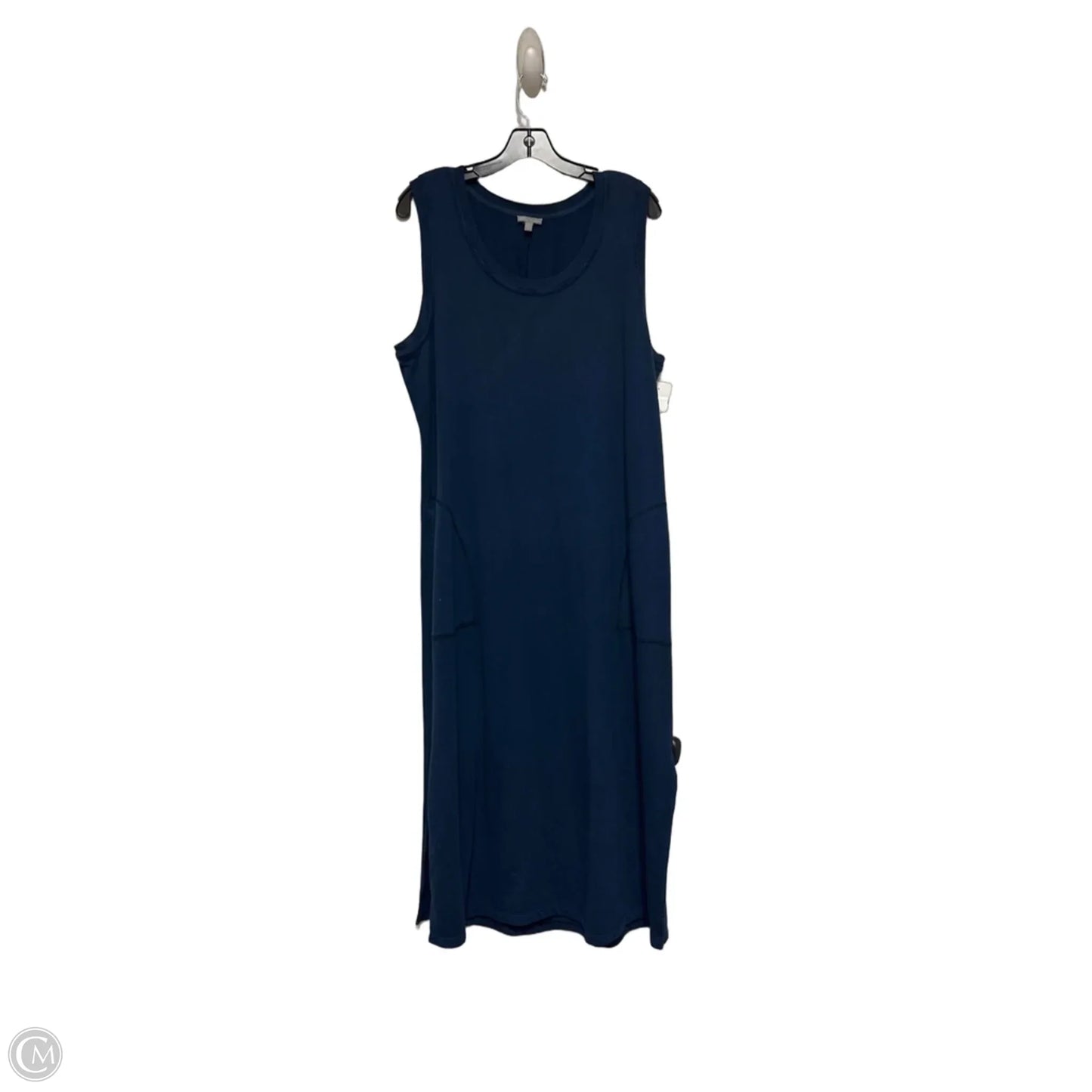 Dress Casual Midi By Talbots In Navy, Size: 1x