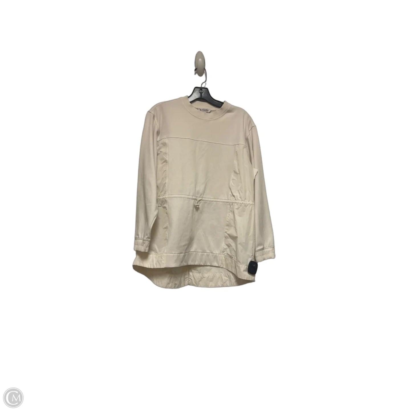 Athletic Sweatshirt Crewneck By Athleta In Cream, Size: S