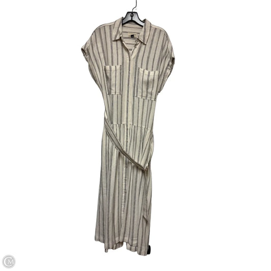 Dress Casual Midi By Universal Thread In Striped Pattern, Size: S
