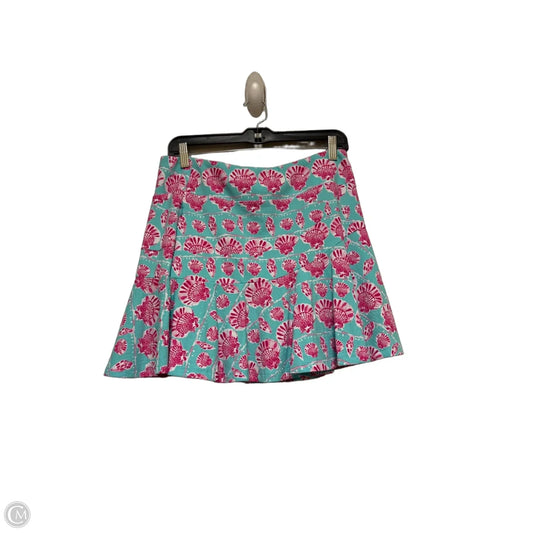 Athletic Skort By Ibkul In Blue & Pink, Size: M