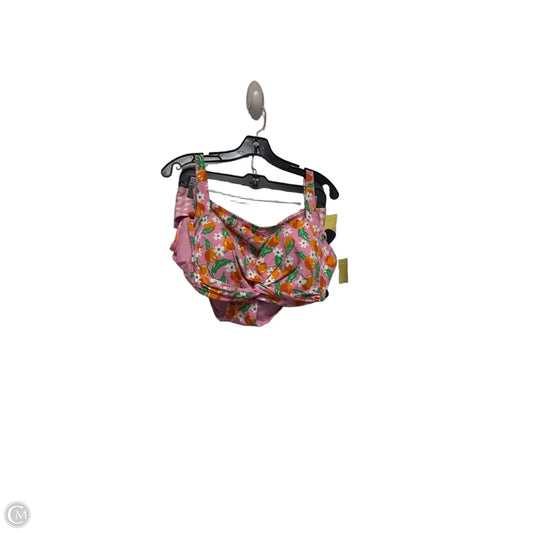 Swimsuit 2pc By Draper James In Orange & Pink, Size: L
