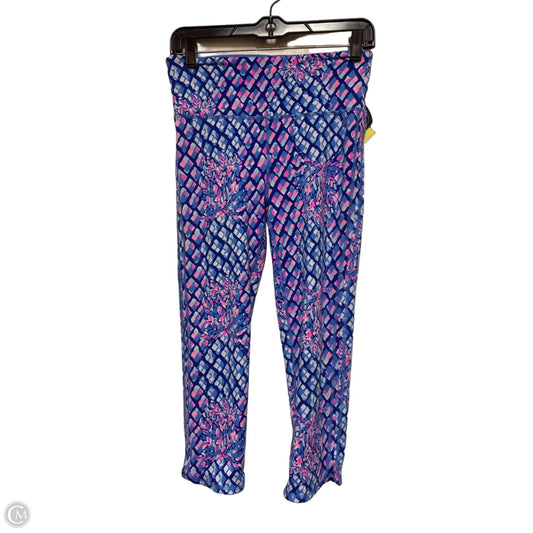 Pants Designer By Lilly Pulitzer In Blue & Pink, Size: S