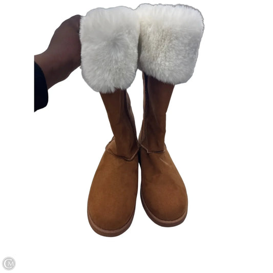 Boots Snow By Juicy Couture In Tan & White, Size: 9.5
