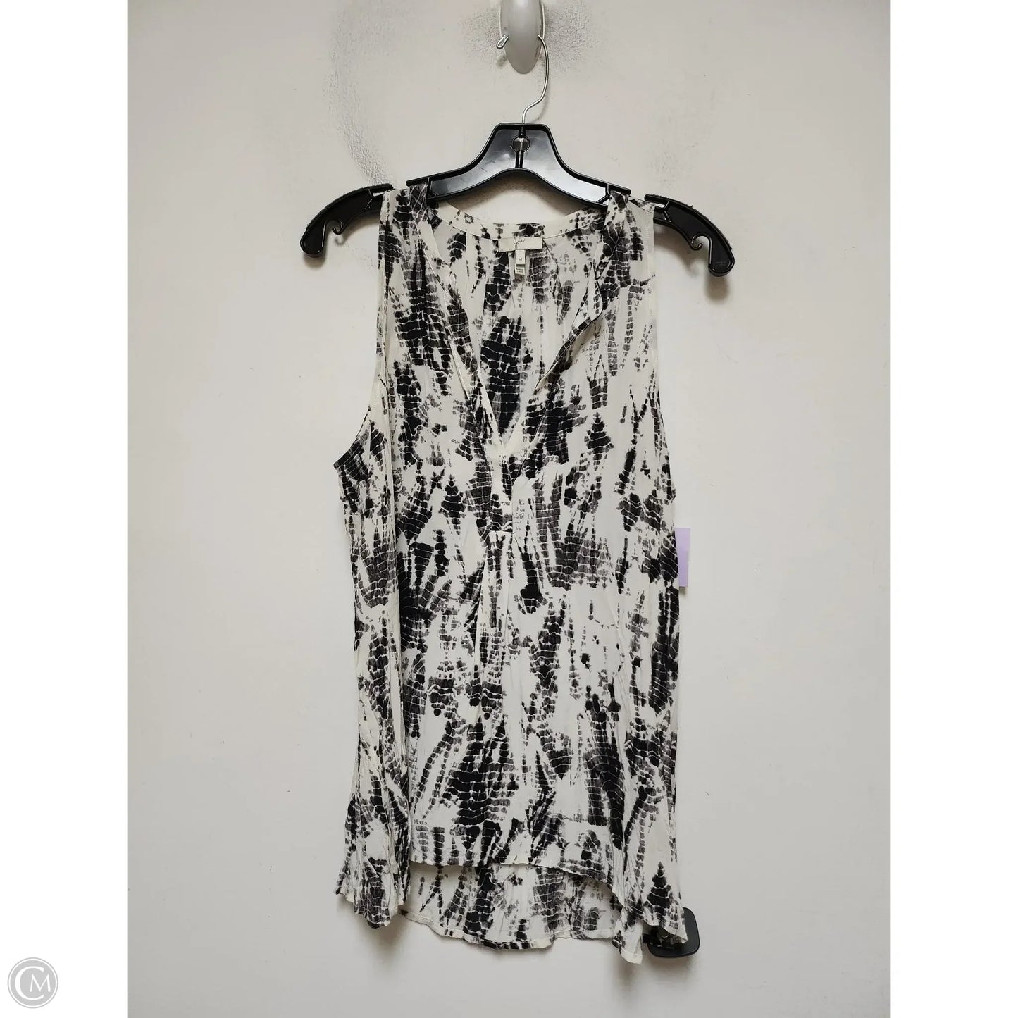 Top Sleeveless Basic By Joie In Black & White, Size: M