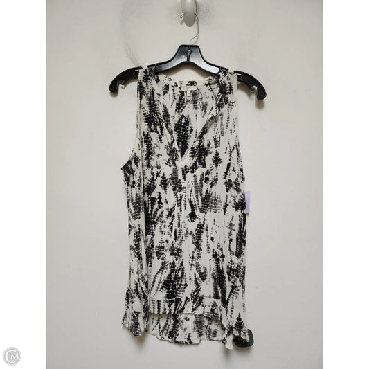 Top Sleeveless Basic By Joie In Black & White, Size: M