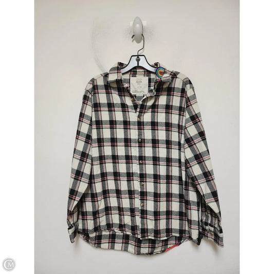Top Long Sleeve By Disney Store In Plaid Pattern, Size: Xl