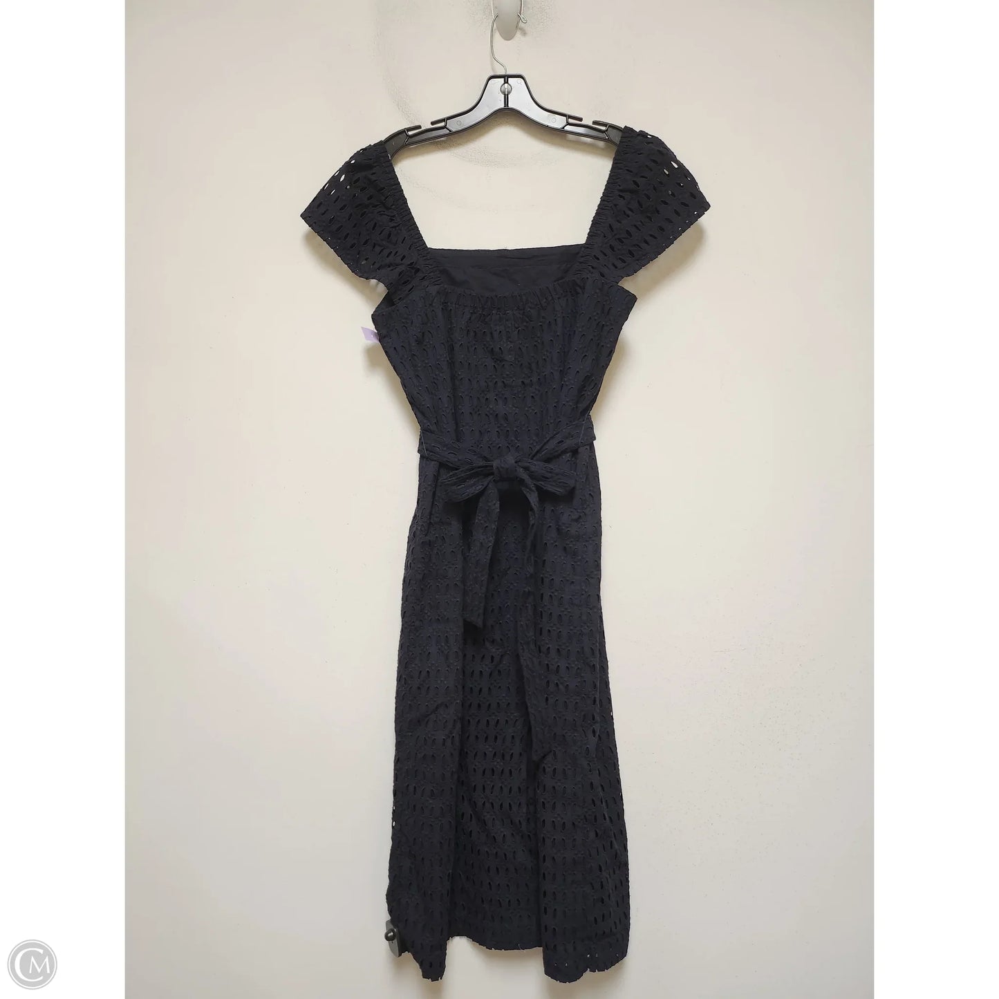 Dress Casual Midi By Ann Taylor In Navy, Size: L