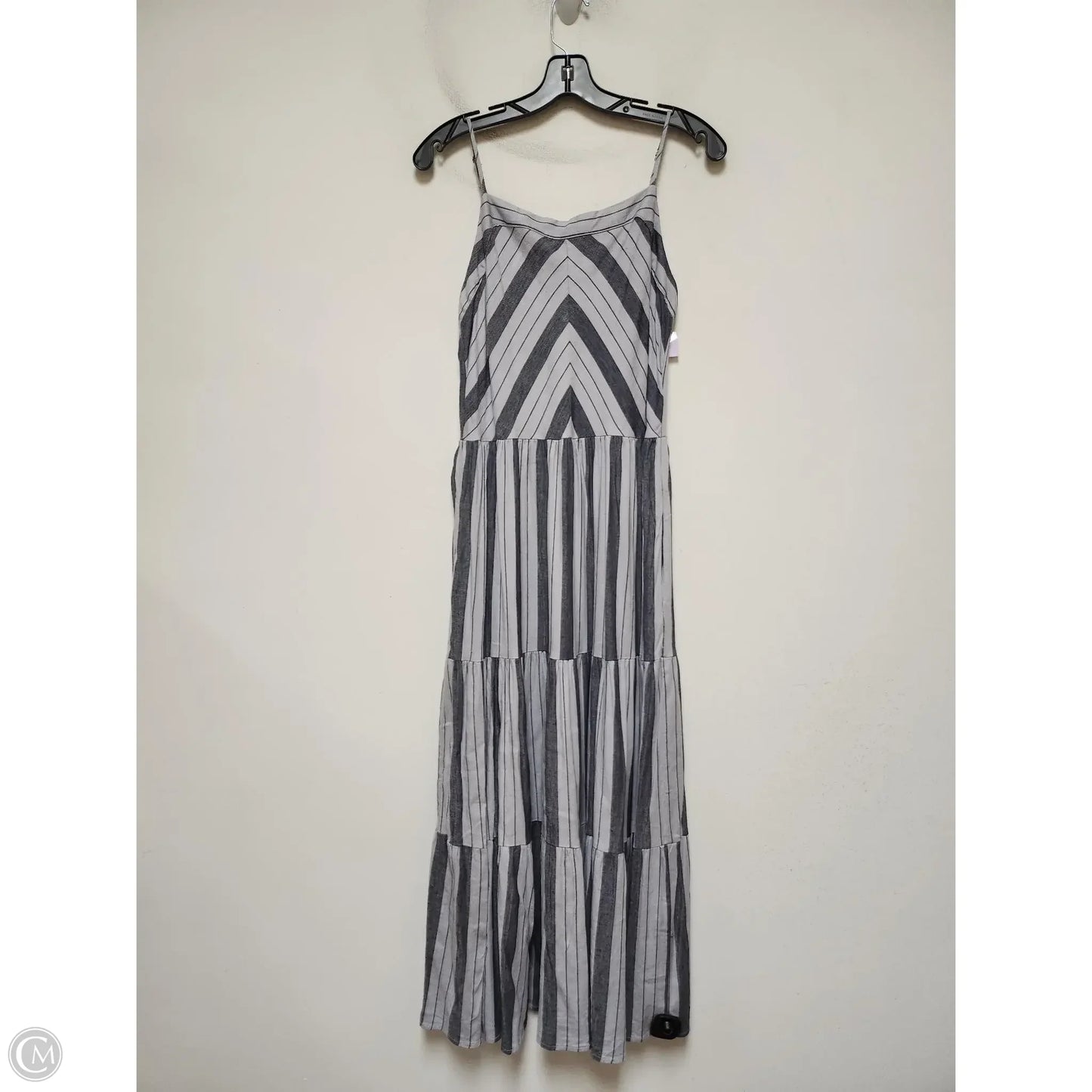 Dress Casual Midi By Splendid In Striped Pattern, Size: L