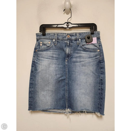 Skirt Mini & Short By Adriano Goldschmied In Blue Denim, Size: 6