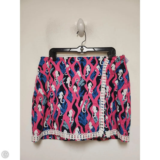Skort By Crown And Ivy In Blue & Pink, Size: 12