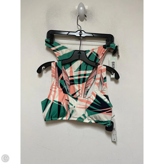 Swimsuit 2pc By Clothes Mentor In Green & Pink, Size: L