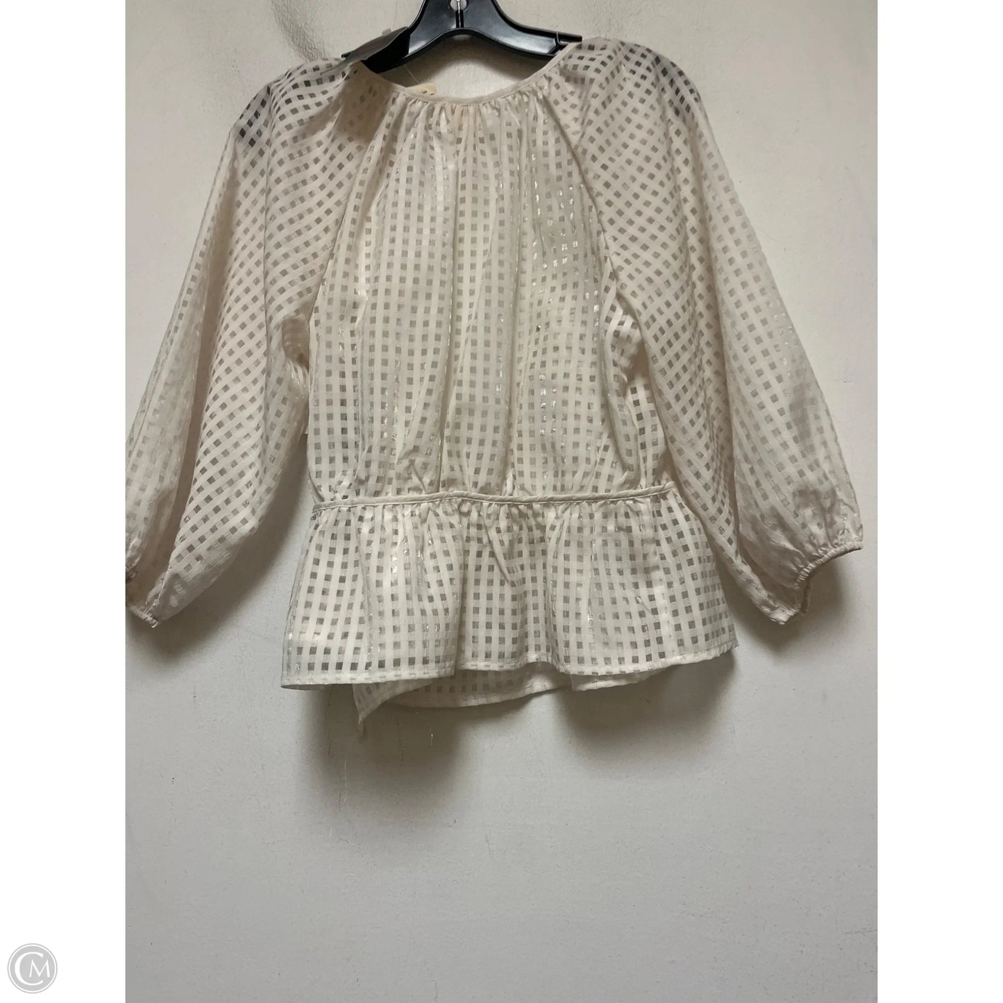 Top Short Sleeve By Levis In Cream, Size: S