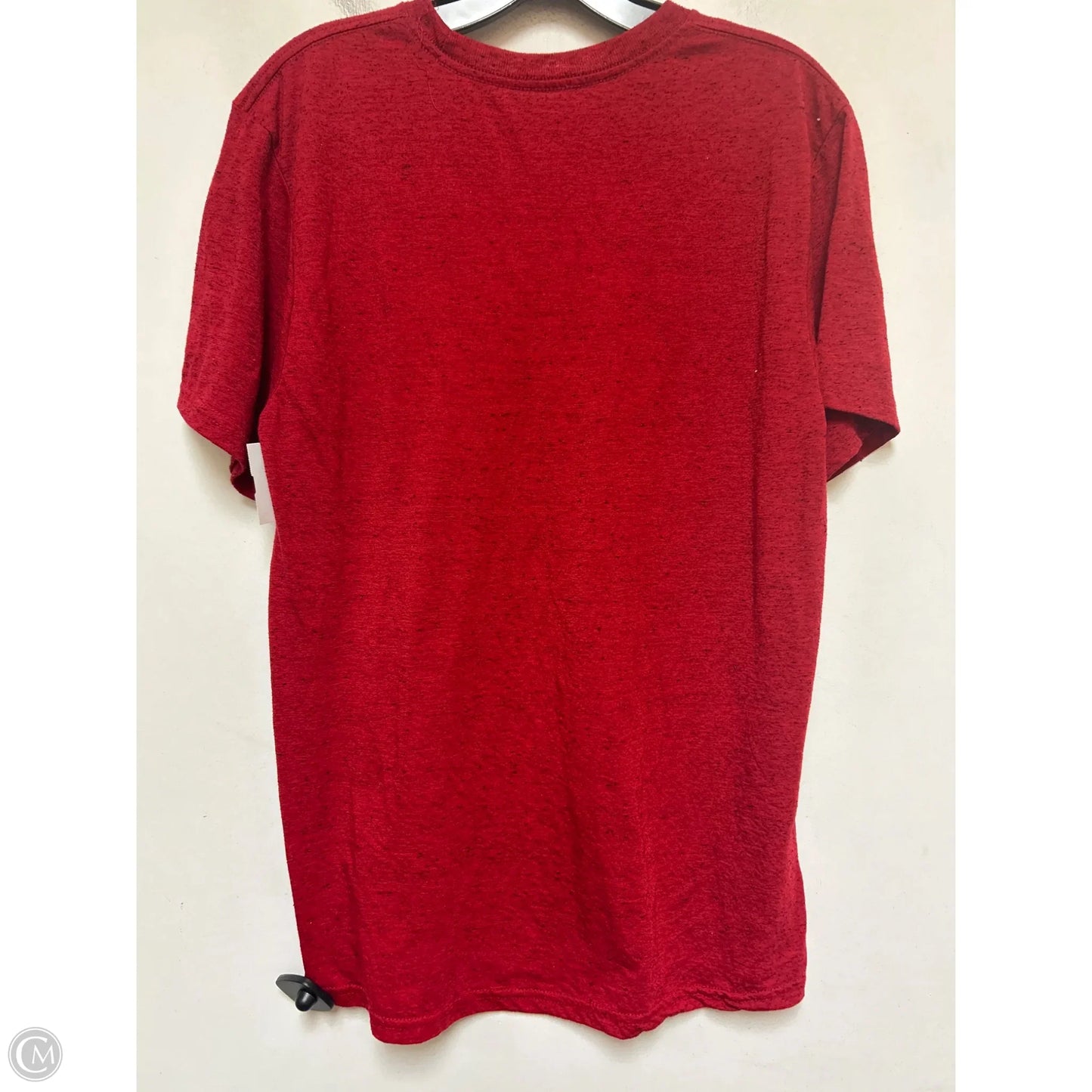 Top Short Sleeve Basic By Disney Store In Red & Yellow, Size: M