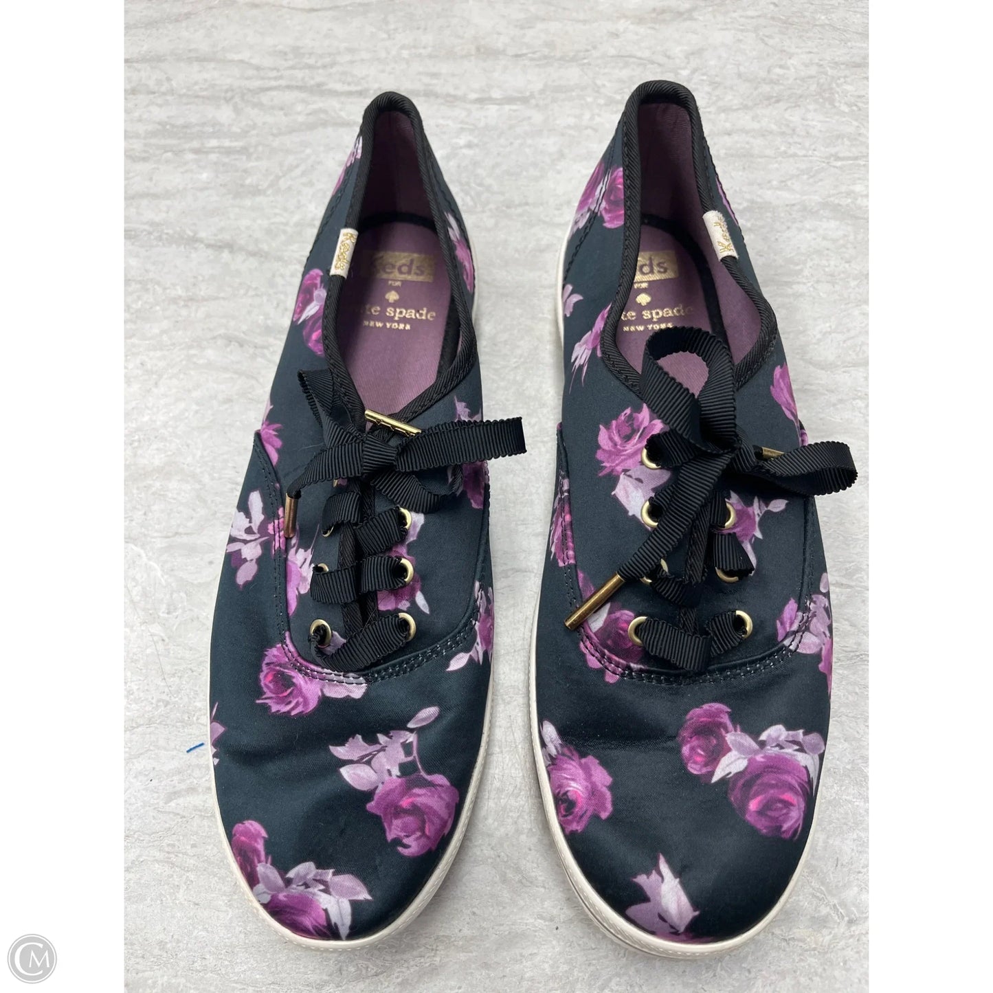 Shoes Sneakers By Keds In Black & Purple, Size: 7.5
