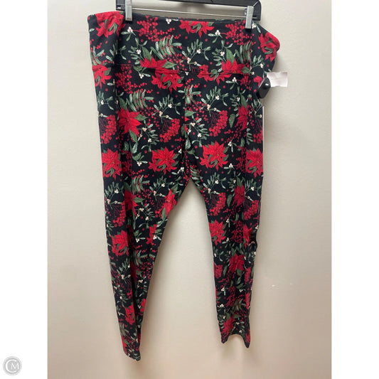 Pants Leggings By Clothes Mentor In Floral Print, Size: 3x