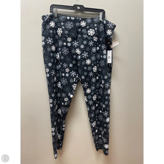 Pants Leggings By Clothes Mentor In Black & Grey, Size: 3x