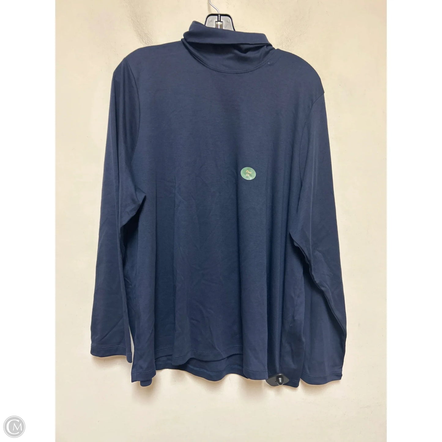 Top Long Sleeve Basic By L.l. Bean In Navy, Size: 3x