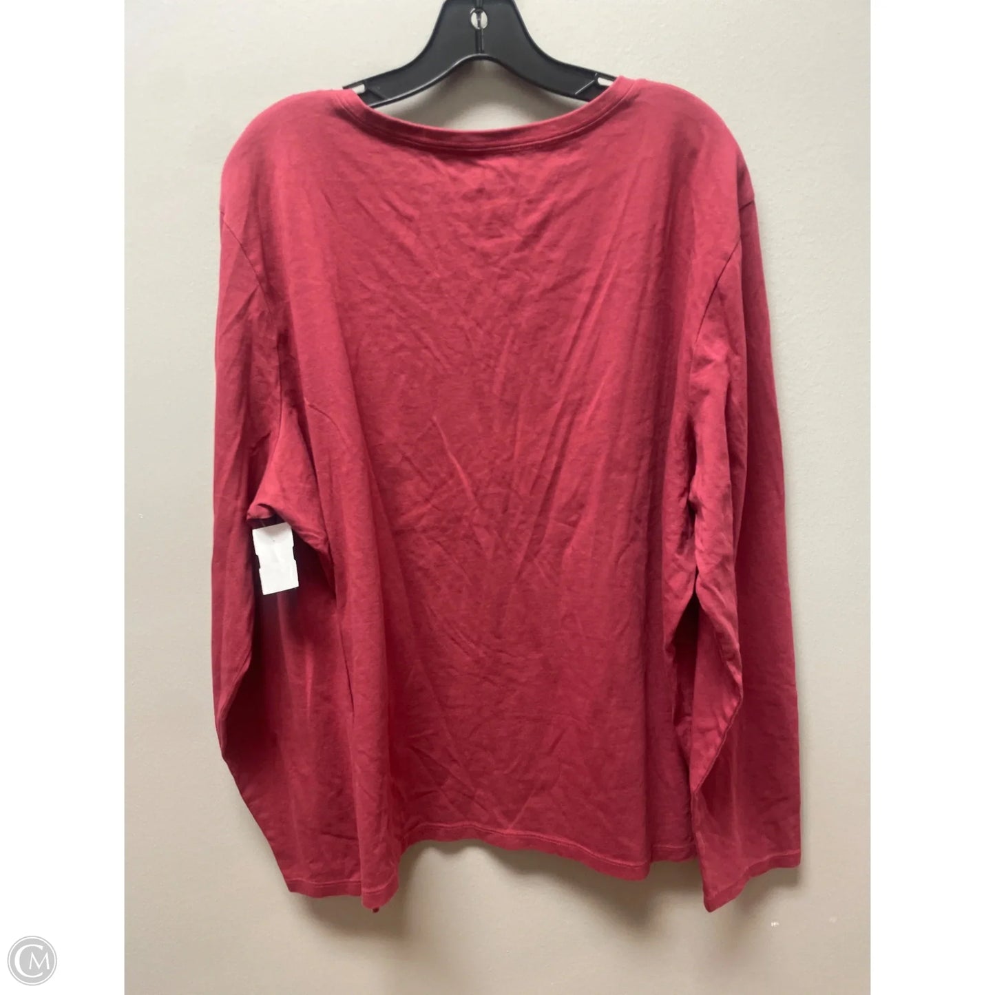 Top Long Sleeve Basic By Life Is Good In Red, Size: 3x