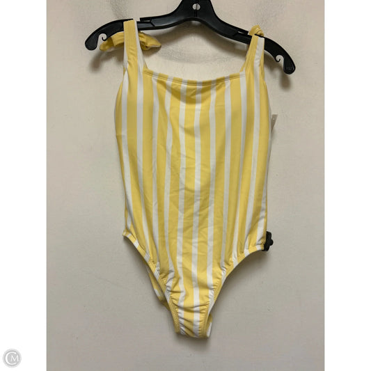 Swimsuit By Kona Sol In Striped Pattern, Size: M