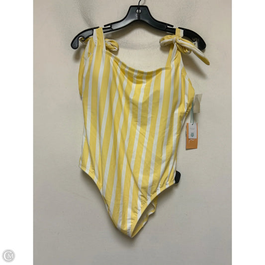 Swimsuit By Kona Sol In Striped Pattern, Size: L