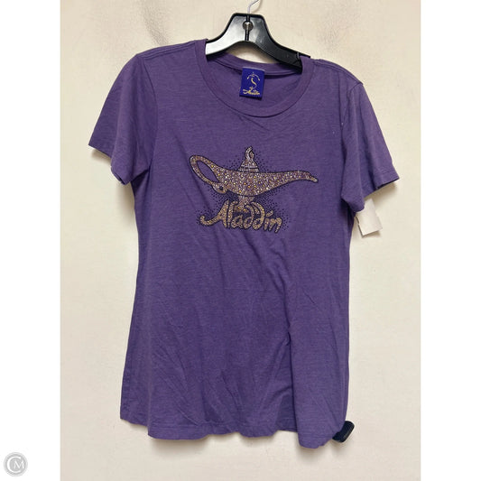 Top Short Sleeve Basic By Disney Store In Purple, Size: L