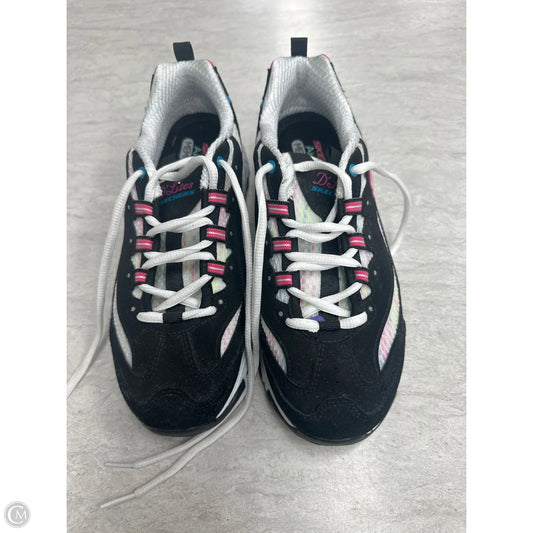 Shoes Athletic By Skechers In Rainbow Print, Size: 8.5