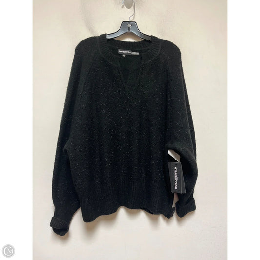 Sweater Designer By Karl Lagerfeld In Black, Size: Xl