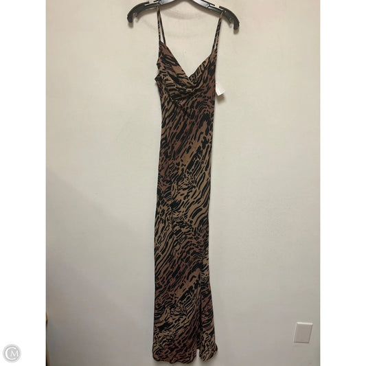 Dress Casual Maxi By Good American In Animal Print, Size: Xs