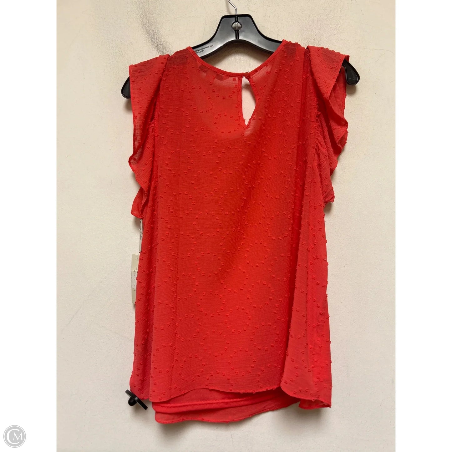 Top Short Sleeve By Zac And Rachel In Coral, Size: L