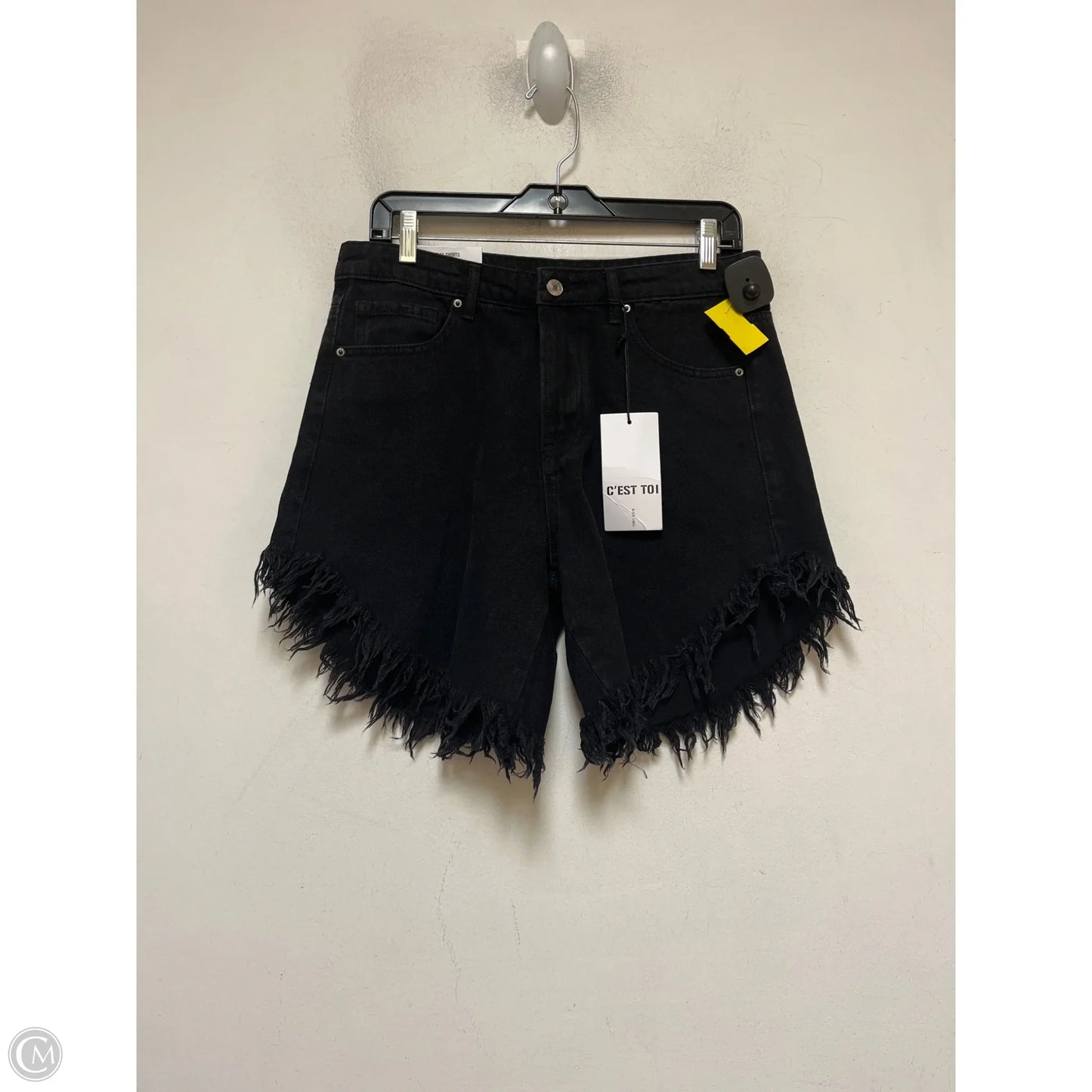 Shorts By Black Label In Black Denim, Size: 8