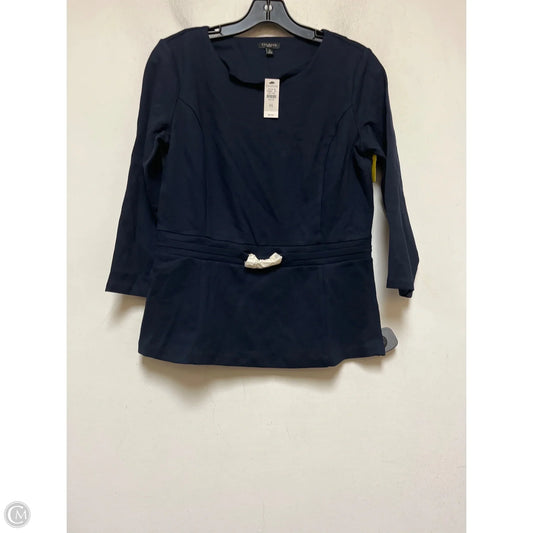 Top Long Sleeve By Talbots In Navy, Size: Sp