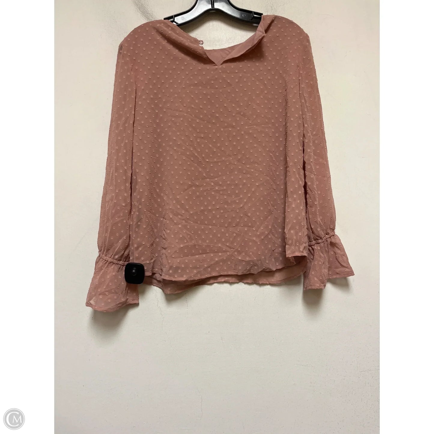 Top Long Sleeve By Banana Republic In Pink, Size: Xsp