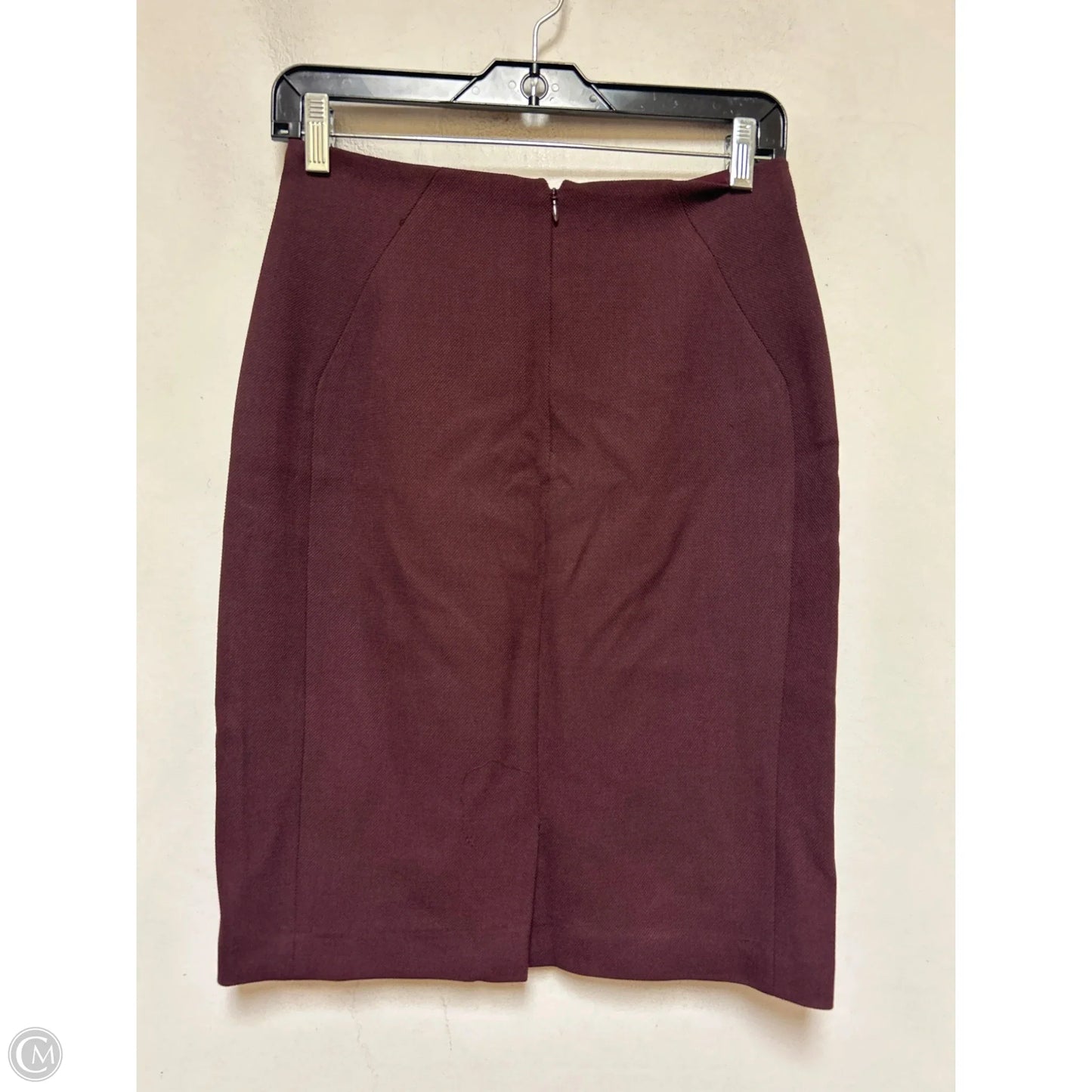 Skirt Midi By White House Black Market In Maroon, Size: 2