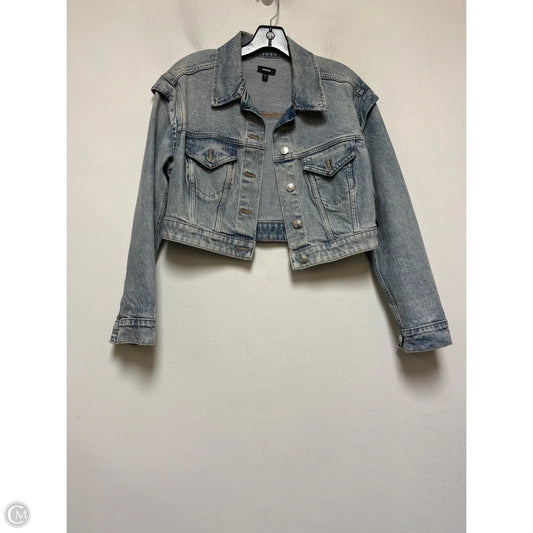 Jacket Denim By Express In Blue Denim, Size: Xs