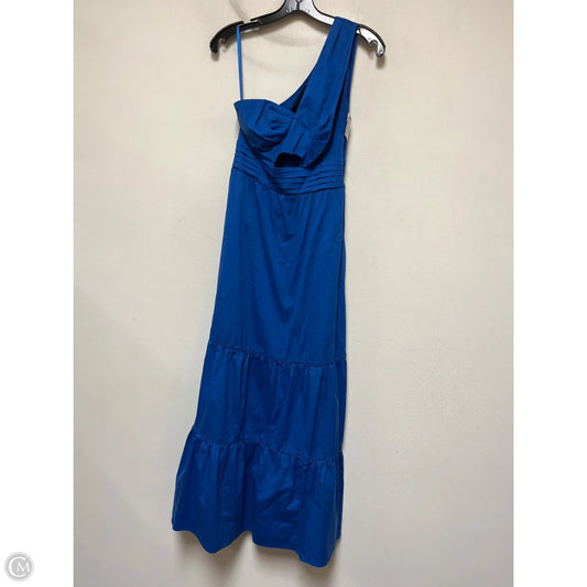 Dress Casual Midi By White House Black Market In Blue, Size: Xs
