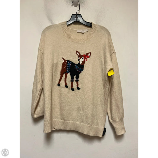 Sweater By Loft In Animal Print, Size: Xs