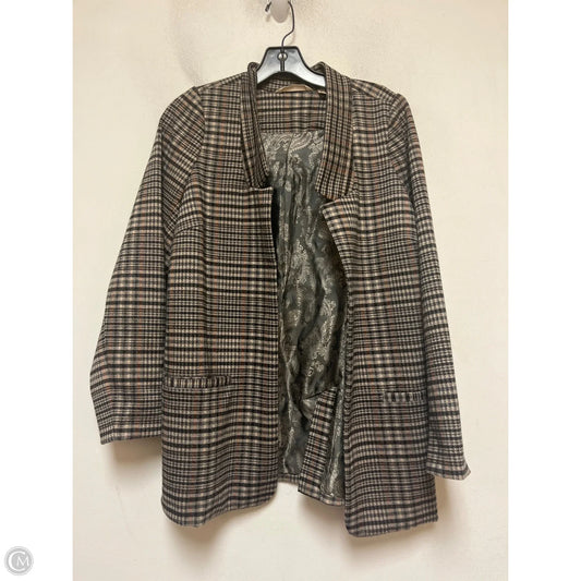 Blazer By Soft Surroundings In Plaid Pattern, Size: Xs