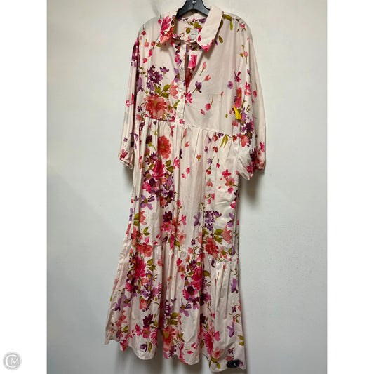 Dress Casual Midi By Maeve In Floral Print, Size: Xl