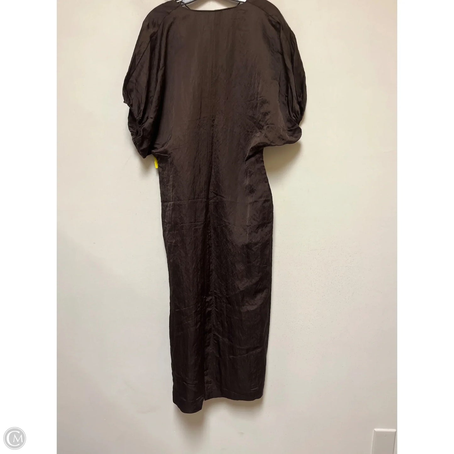 Dress Casual Midi By Zara In Brown, Size: M