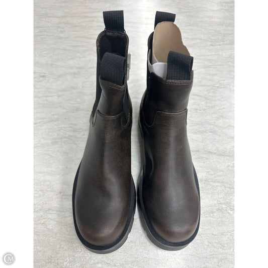 Boots Ankle Flats By Zara In Brown, Size: 8.5