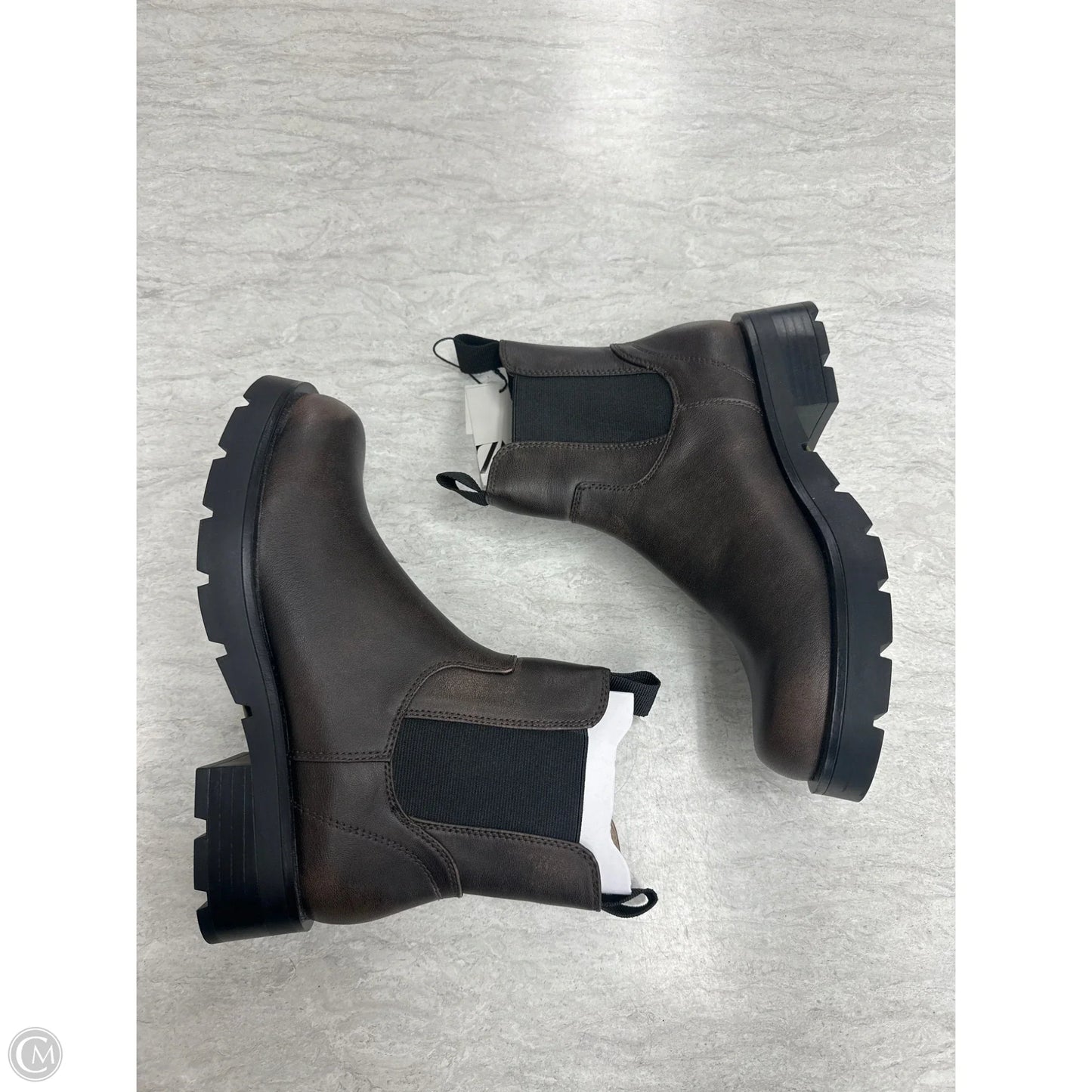 Boots Ankle Flats By Zara In Brown, Size: 8.5
