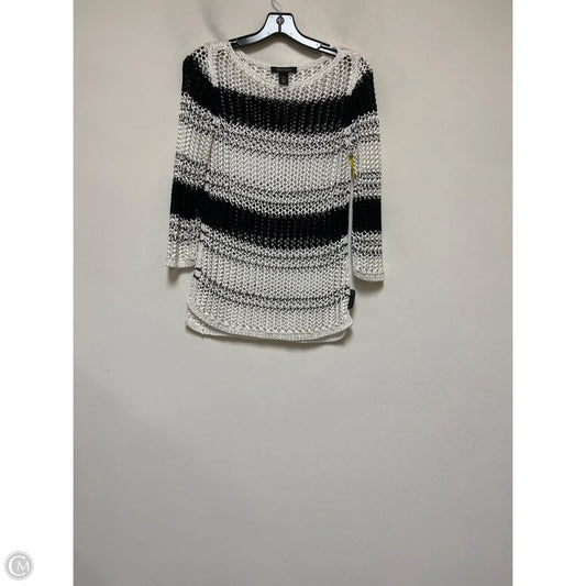 Top Long Sleeve By White House Black Market In Black & White, Size: S