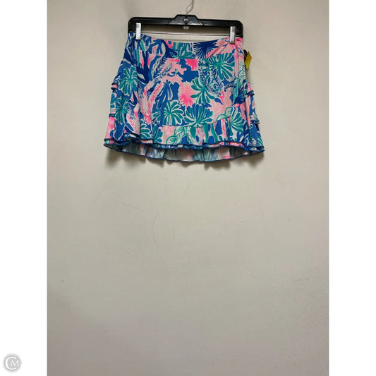 Skort Designer By Lilly Pulitzer In Tropical Print, Size: 8