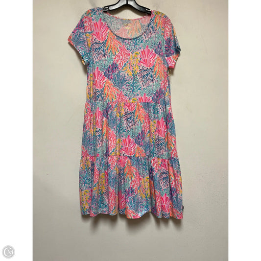 Dress Designer By Lilly Pulitzer In Coral, Size: L