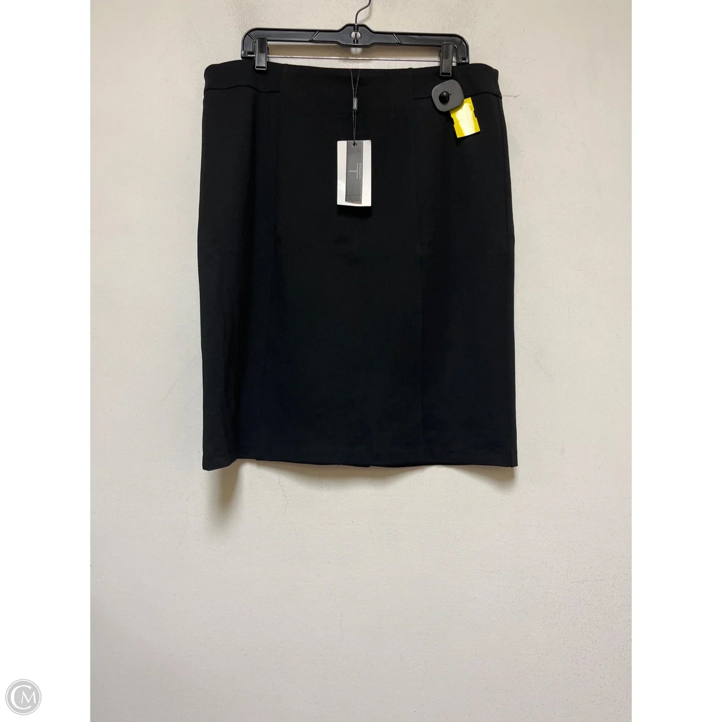 Skirt Midi By T Tahari In Black, Size: Xl