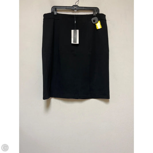 Skirt Midi By T Tahari In Black, Size: Xl