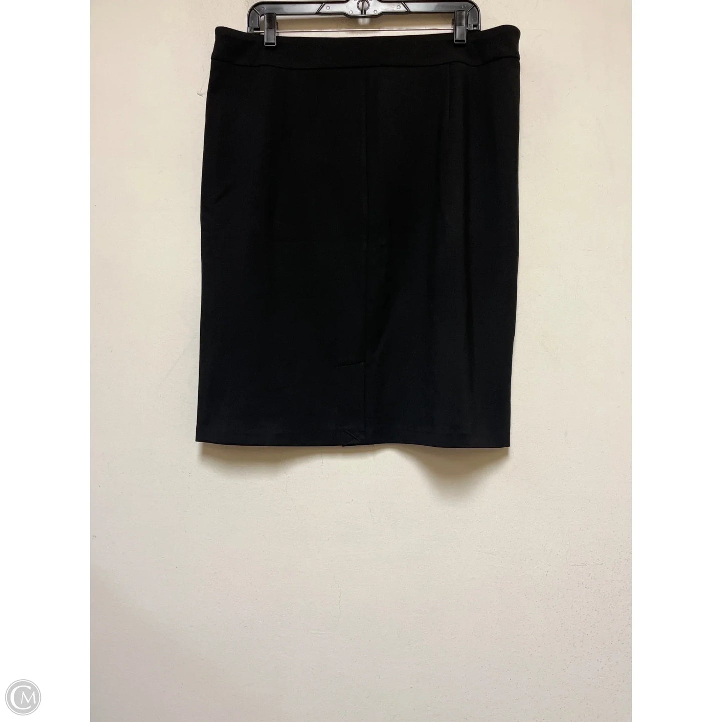 Skirt Midi By T Tahari In Black, Size: Xl